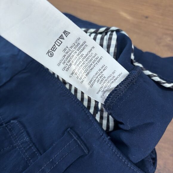 Anthropologie by Maeve Naomi Wide Leg Flare Pants Navy Blue SZ 12P Viscose Linen - Picture 7 of 7